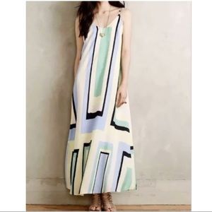Anthropologie Maeve Colorblock Maxi